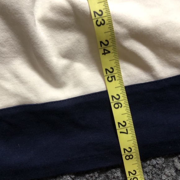 Navy and White Striped Midi Dress - Picture 7 of 8